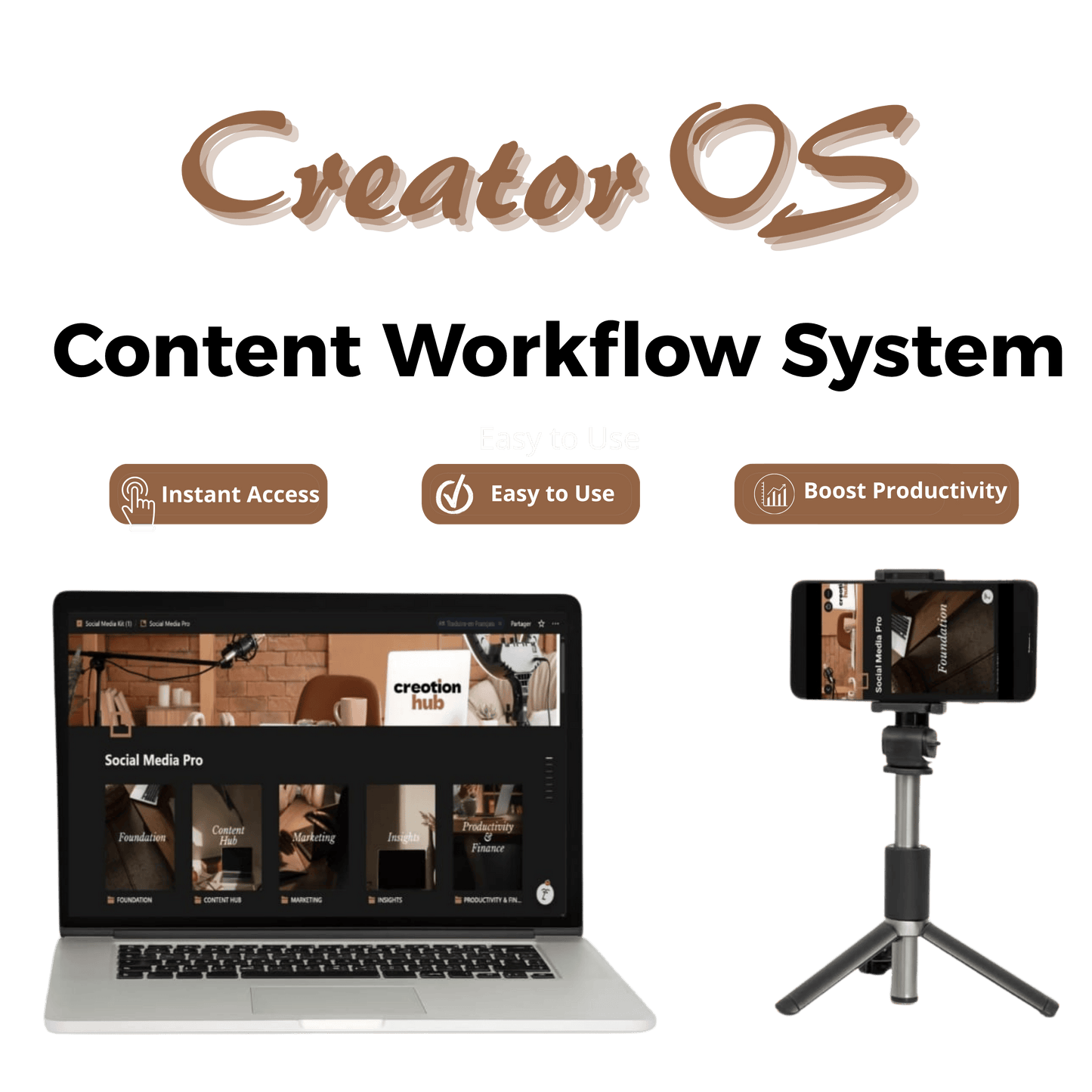 Organize, create & grow — without burnout, chaos or endless to-do lists