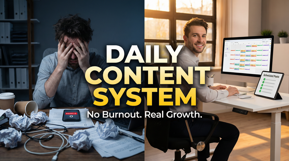 How to Build a Daily Content Creation System That Prevents Burnout (The Sustainable Growth Method Creators Miss)