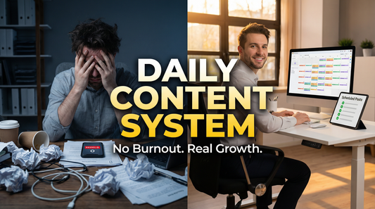 How to Build a Daily Content Creation System That Prevents Burnout (The Sustainable Growth Method Creators Miss)